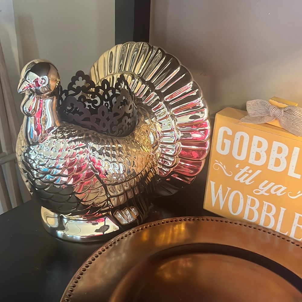 Bath and body Works ceramic golden turkey from 2022